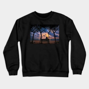 Cloudy sunset in Sugartown Crewneck Sweatshirt